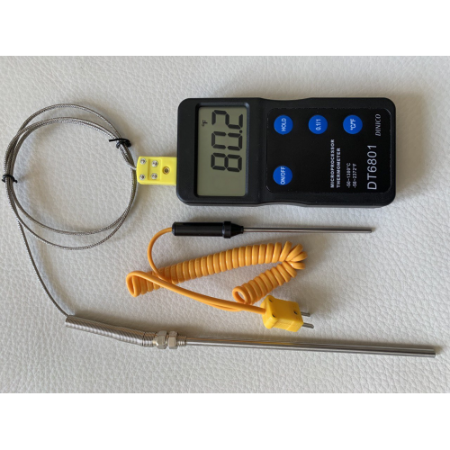 Digital Pyrometer Thermometer with 6 Long Thermocouple High Temperature  1800F for Kiln Oven Furnace