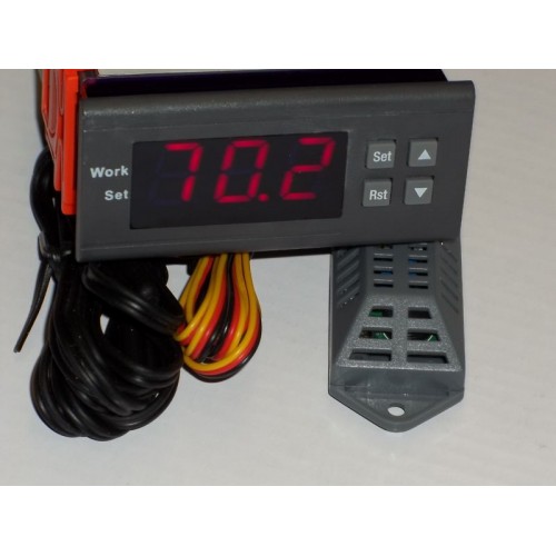 Carevas Digital Humidity Controller Humidity Meter Intelligent Thermostat  Humidistat Hygrometer for Freezer Fridge Hatching