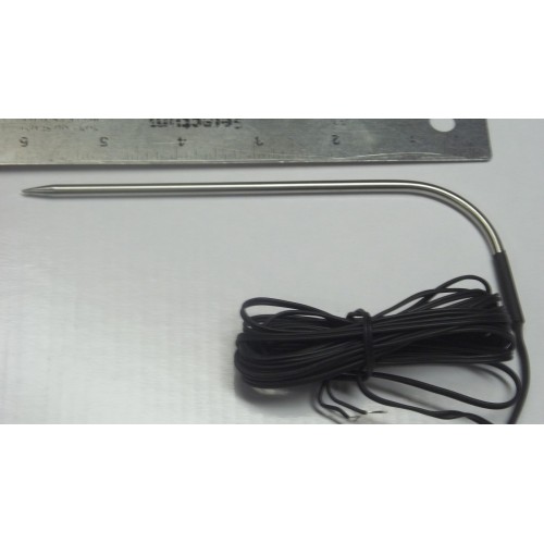 Temperature Meat Sensor Smoker probe Stainless Steel L shape & Pin Point  for Oven Stove BBQ
